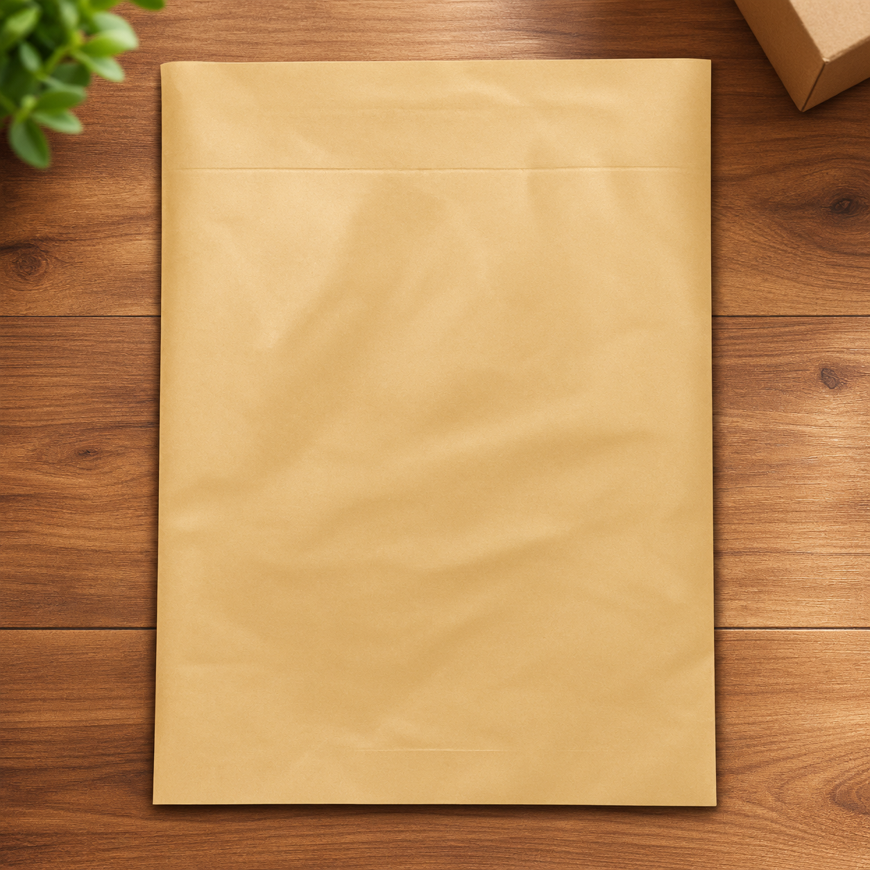 Plain Paper Courier Bag for Shipping and Packaging